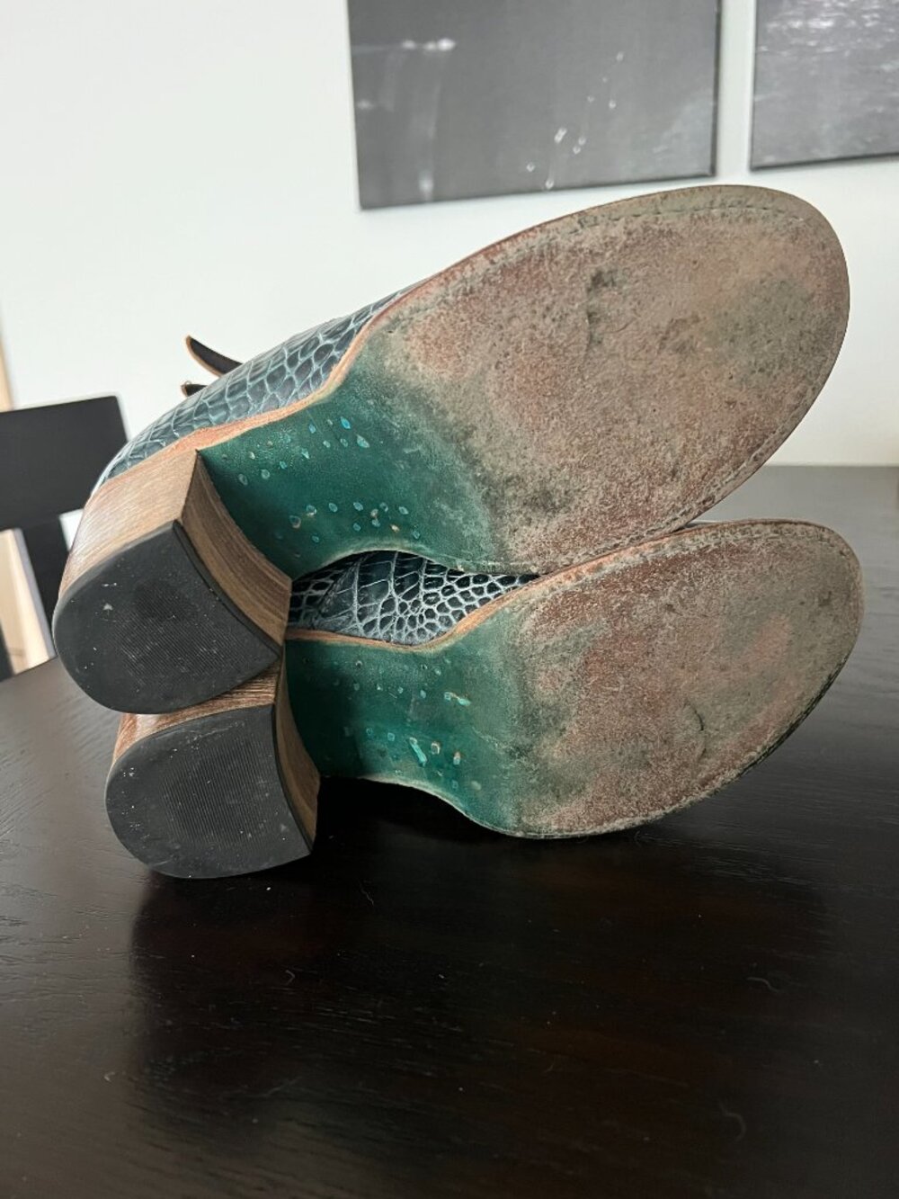 Freebird Randi Turquoise Croc Shoes - Picture 4 of 7
